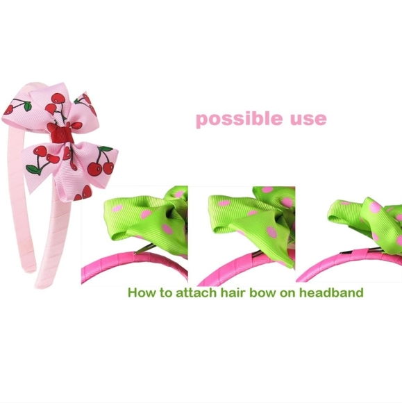 1/2" inch 12mm white plastic headbands Pack of 6 No Teeth Girls/Teen - Picture 3 of 4